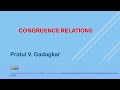 Lecture 9 - Congruence Relations.