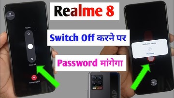 realme 8 switch off password kaise lagaye / ask password before switch off realme 8