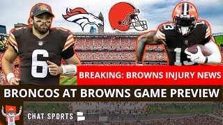 Baker Mayfield OUT Week 7 vs. Broncos | Browns Week 7 Preview & Predictions + Odell Beckham Jr. News