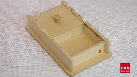 The Montessori Box With Sliding Lid.