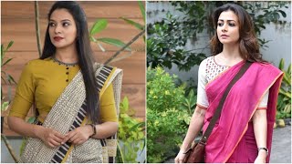 Amazing Office Wear Blouse Designs 2022|| Formal Saree Blouse Designs || Office Wear Blouses 2022 screenshot 1