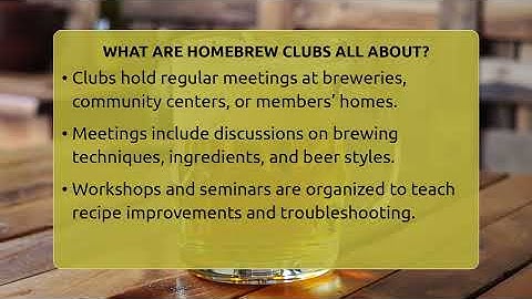 What Are Homebrew Clubs All About? - The Pint Guy