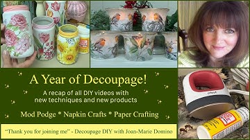 2021’s FAVORITE ❤️ Decoupage DIY’s /  featuring NEW “Napkin Crafts” with MOD PODGE 🙂🎉👏🏼