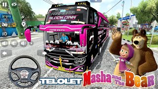 Download lagu Game Bus Telolet Basuri Black Pink Tunggal Jaya Full Telolet Basuri Lagu Masha and The Bear | BUSSID