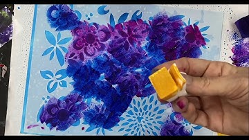 Sponging Through a Stencil–Tutorial Tidbits