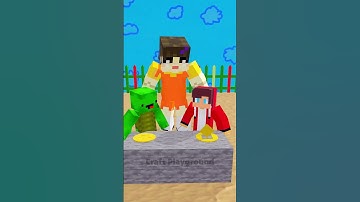 JJ vs Mikey :Plays Squid Game Dalgona Candy #shorts #minecraft #animation