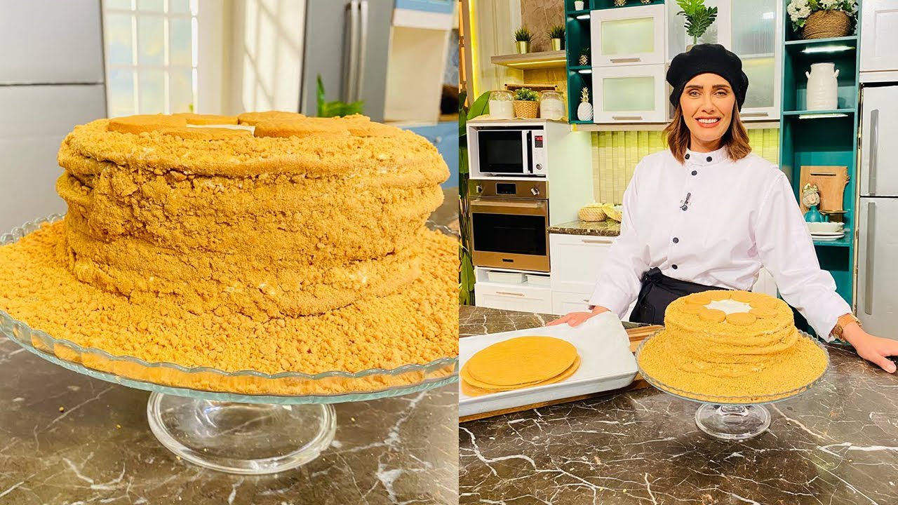 طريقة عمل كيكة العسل | سر الصنعة مع الشيف دعاء السمنودي