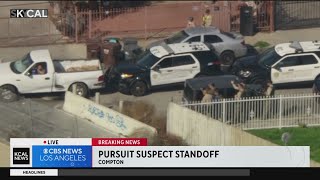 Compton pursuit suspect: Home evacuations
