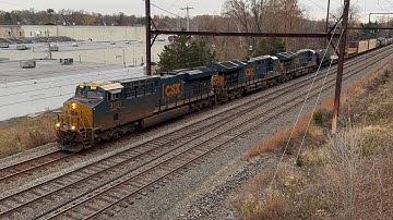 CSX Manifest Trains On The CSX Trenton Subdivision In The Month Of November 2025
