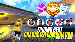 Finding best character combination for cs rank grandmaster with subscriber | cs rank push trick