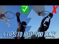 4 tips to help you dunk