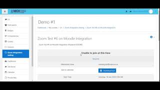 Adding a Zoom Meeting into a  Moodle LMS course