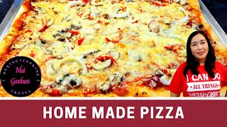 Homemade Pizza From Scratch  by Mai Goodness | Pinoy Style | Budget Friendly Pizza At Home