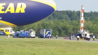 Goodyear Blimp landing at Watertown International Airport