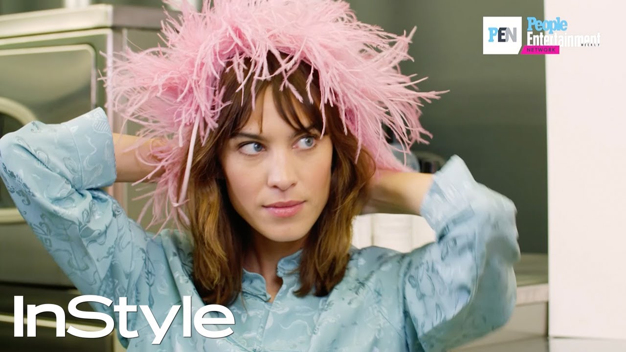 Leave It to Alexa Chung to Make a Chic Hat Out of a Prada Top | InStyle