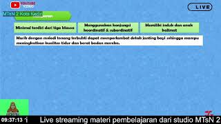 Materi pelajaran Bahasa Indonesia Kelas 8, kalimat simpleks dan kompleks