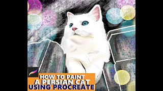 Step by Step Digital Art Tutorial: Persian Cat in Procreate screenshot 5