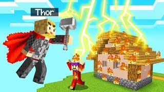 Playing As THOR In MINECRAFT! (Superhero)