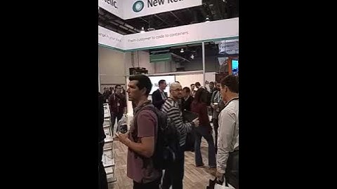 NewRelic booth at AWS reinvent 2016