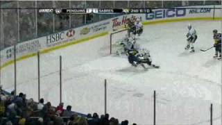 Marc-Andre Fleury What a Save against Buffalo 2009-12-19