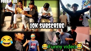 10K Subscribe😛 Funny🤣 Celebrate🎊 || Thanks for 10k family @AMITFFComedy #freefire #ffshorts