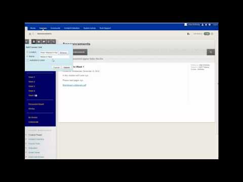 Adding a Course Link in Blackboard Learn