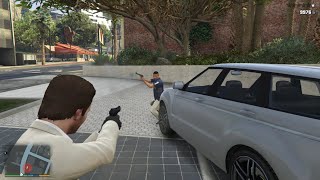 GTA 5 - Michael vs Cartel at a Vinewood Hotel   Ten Star Escape