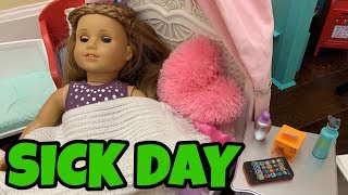 American Girl Doll Sick Day