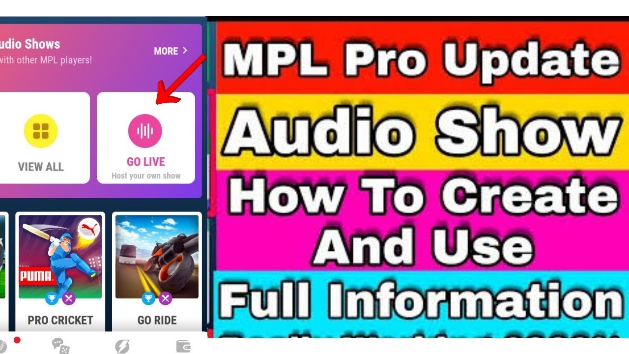 HOW TO MAKE MPL AUDIO SHOW