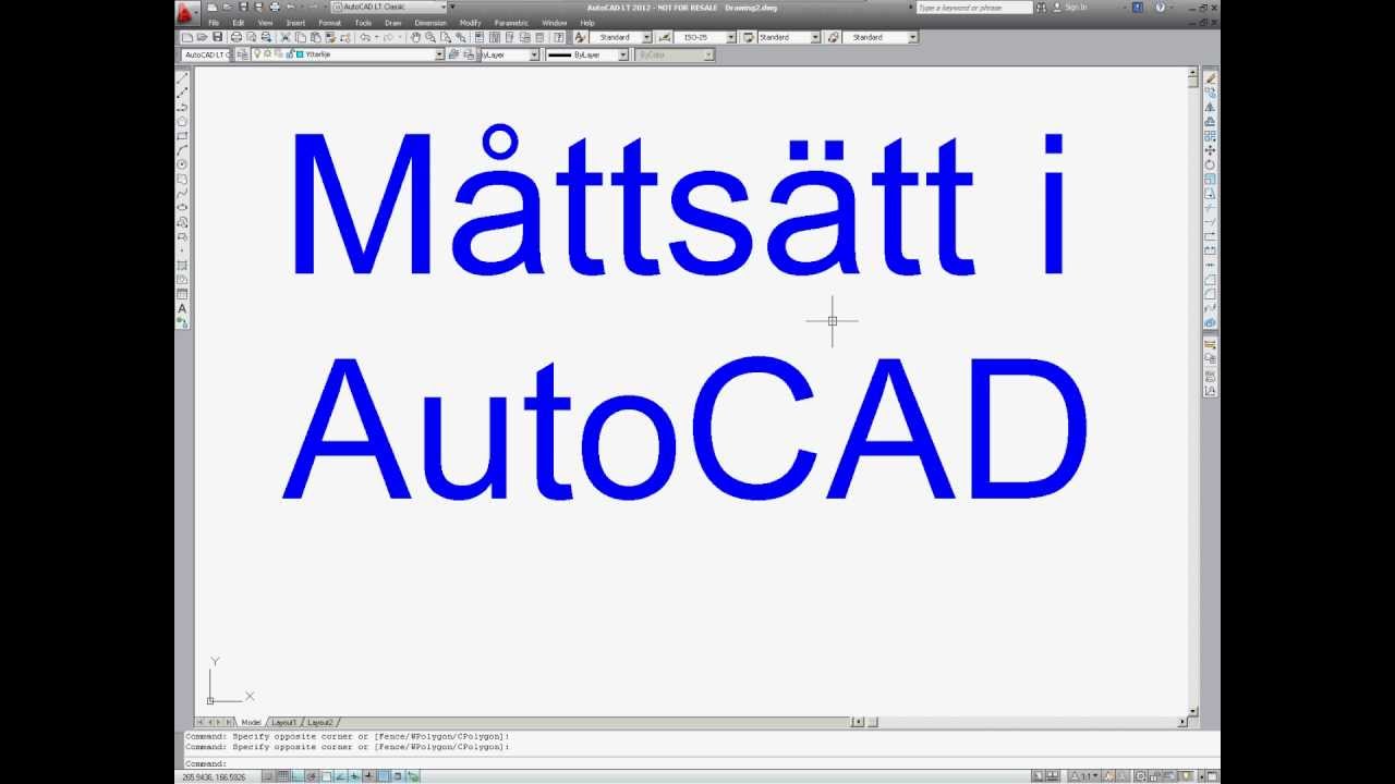 Måttsätt din ritning - YouTube