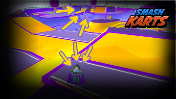 Crazy TRICKSHOT On The NEW Smash Karts MAP!!!