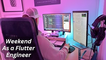 Weekend in the life as a Flutter Engineer | gym, editing, coding