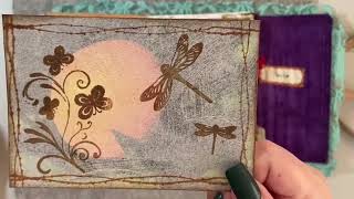 Beautiful Boho Lace Journal filled with handcrafted ephemera - Now with Free Shipping!