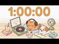 60 Minute Timer 🐱 1 Hour Study Timer for Classroom Focus