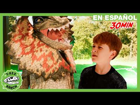 The Funniest and Spookiest Halloween Dinosaurs | 🦖 T-Rex Ranch | Moonbug Kids
