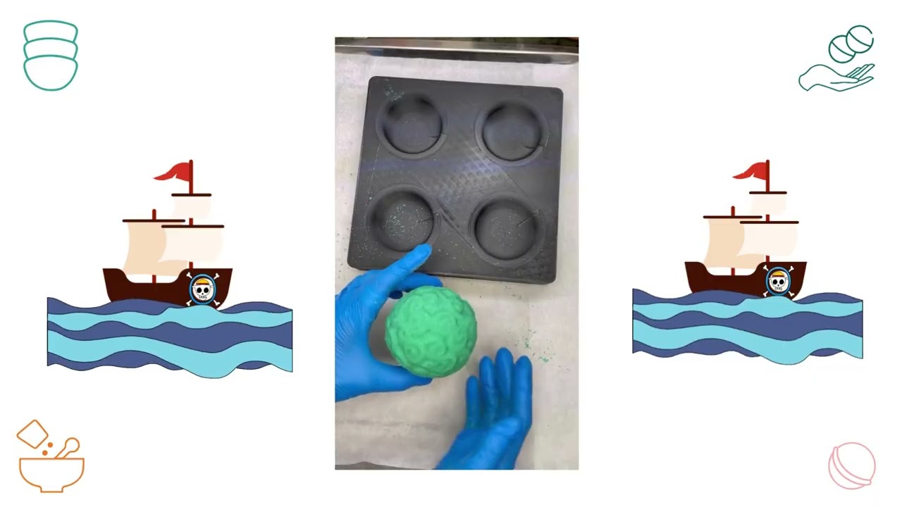 The Bath Time 3D printed Devil Fruit Bath Bomb Mold- crafting