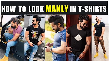 How To Choose T Shirts To Look Muscular And Manly|| How To Look Classy,Manly In T Shirts|