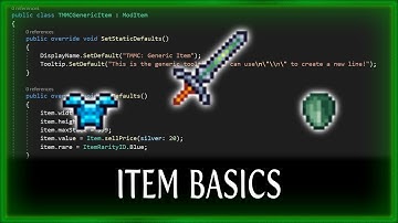 BASIC ITEMS - LESSON 02 - TERRARIA MODDING MASTER CLASS