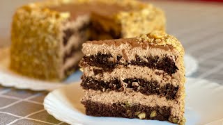 Tort de ciocolată și nuci simplu și rapid/Torta al cioccolato e noci semplice e veloce
