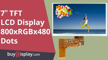 7" TFT LCD Touch Screen Display 800x480 with Capacitive or Resistive Touch Panel
