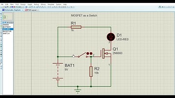 MOSFET as a Switch #proteus8 #proteus #pcb #simulation #arduinoproject #electronic #electrical