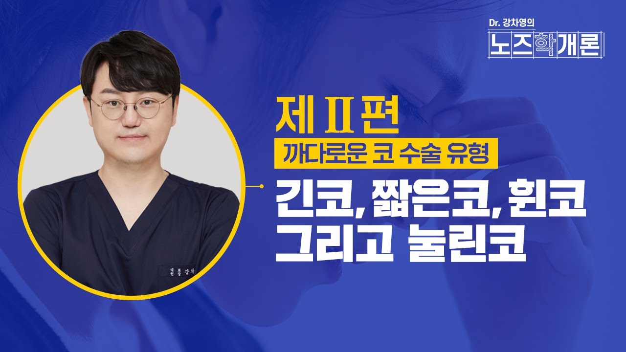 코성형 만족도를 높이는 방법 - 강차영 원장 노즈학개론