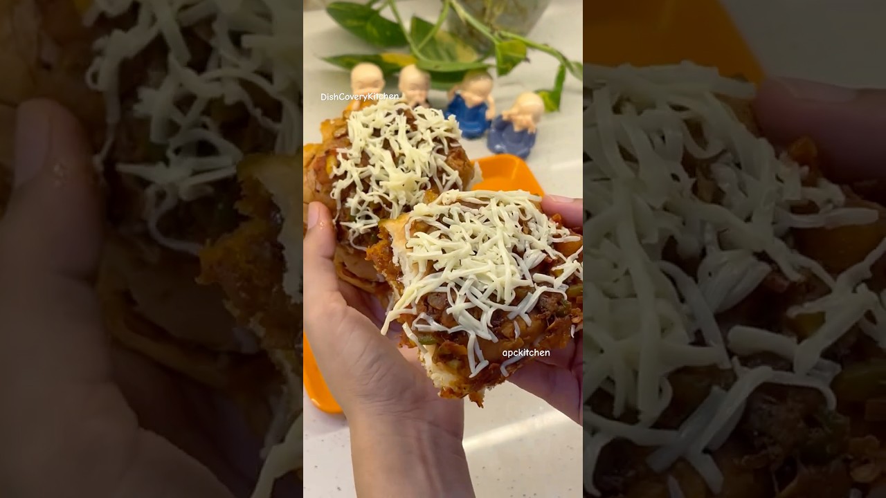 Cheese Masala Pav 🧀🔥 | Street Style Mumbai Snack at Home 😍🍞