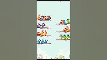 bird sort colour🐦🐧 #gaming #shorts #kidsvideo #funny #cute #baby #birds