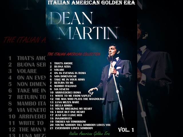 DEAN MARTIN - THE ITALIAN AMERICAN COLLECTION VOL. 1 class=