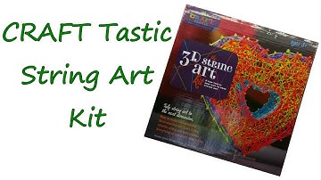 CRAFT Tastic 3-D Heart String Art Kit Overview and tutorial by feelinspiffy