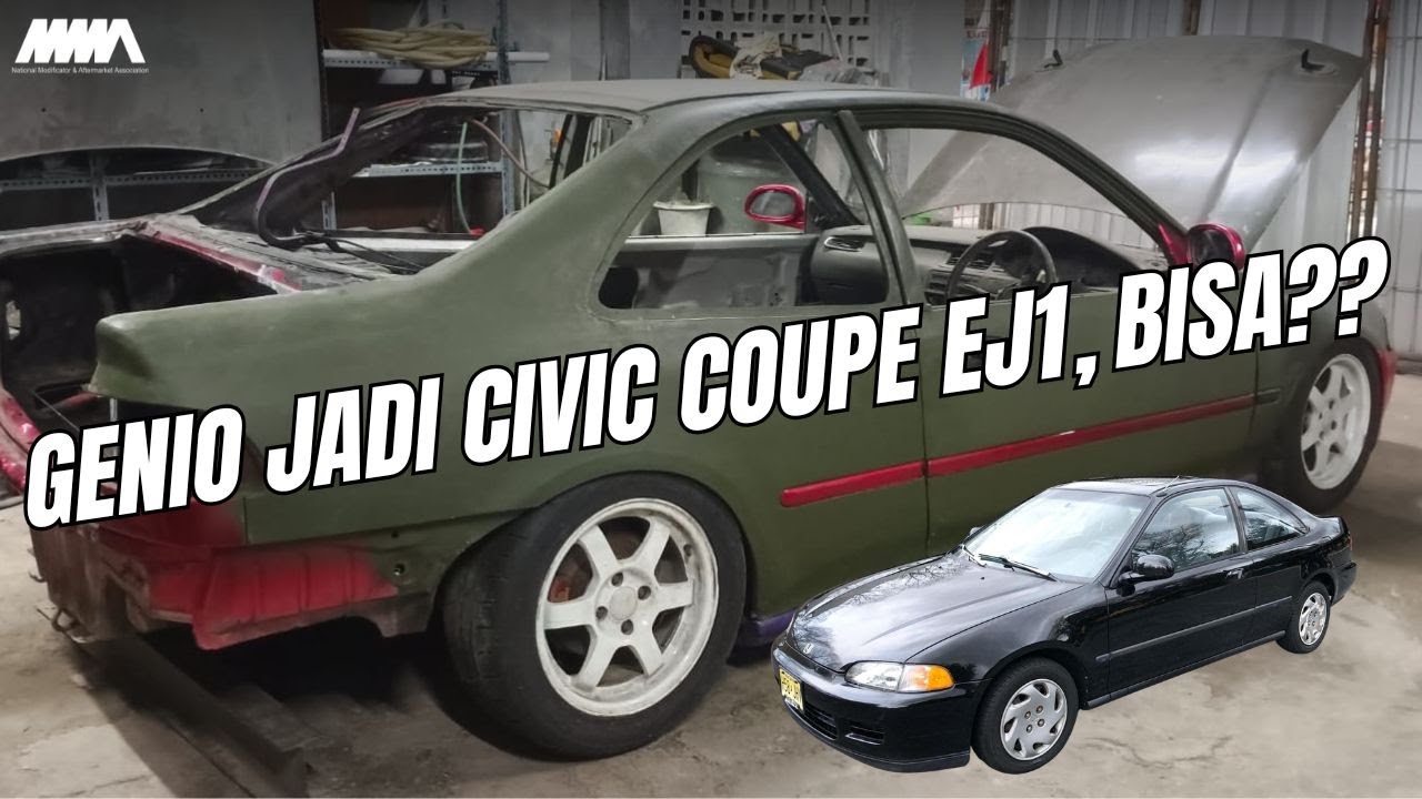 MODIFIKASI BODI HONDA GENIO JADI CIVIC COUPE EJ1, ENGGAK CUMA PANJANGIN PINTU??