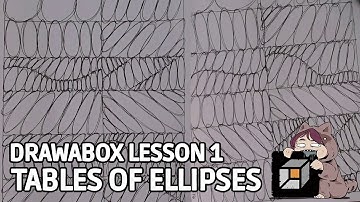 Drawabox Lesson 1, Exercise 4: Table of Ellipses