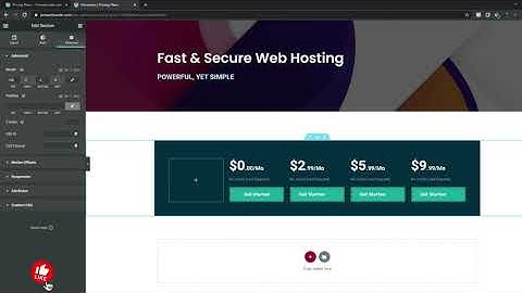 How To Create a Pricing Table in WordPress (Elementor)