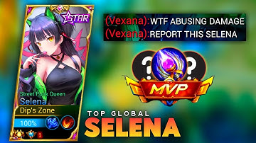 NEW ABUSING DAMAGE BUILD FOR SELENA | INSANE BRUTAL DAMAGE AND EMBLEM | SELENA MLBB.